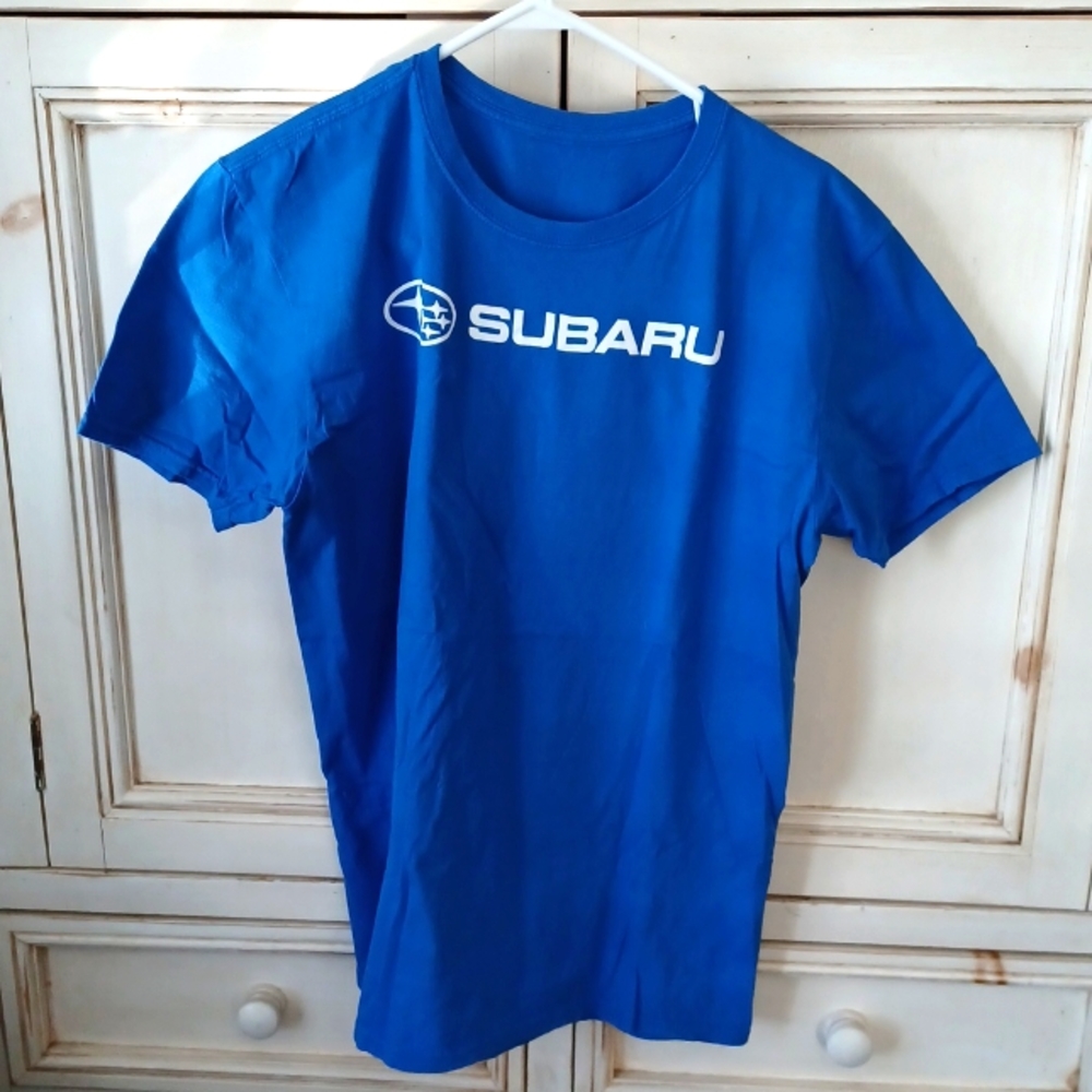 Subaru Blue T-shirt Size Large